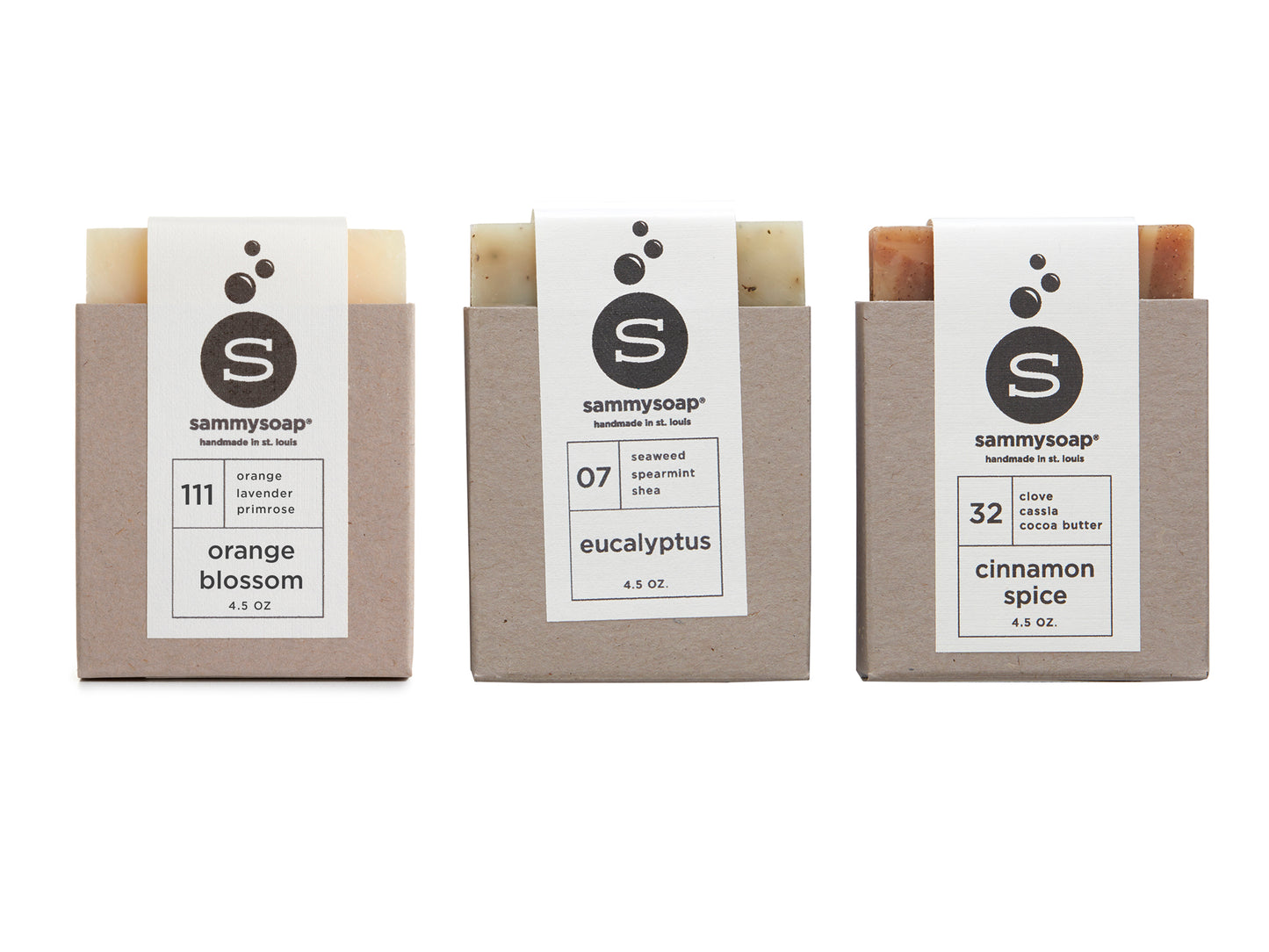 100% All Natural Handmade Soap Three Pack Gift Box