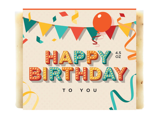 Happy Birthday Banner Lavender