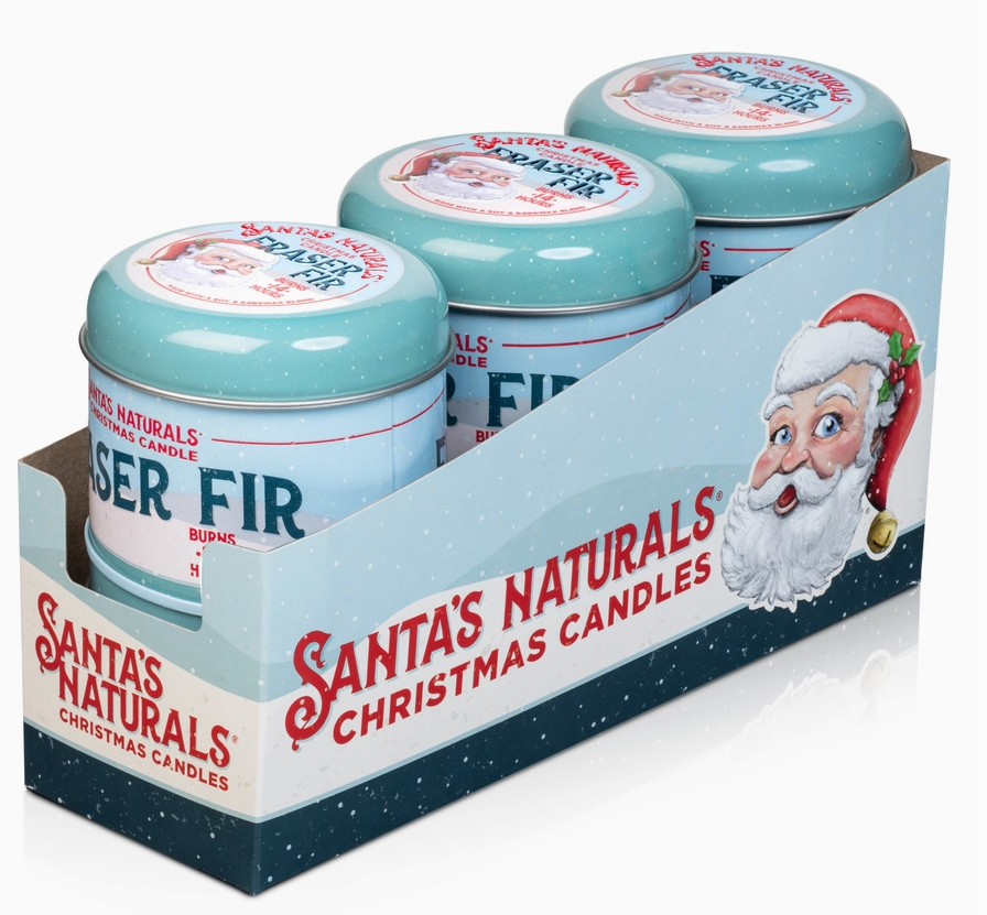 Santa's Naturals Christmas Candles