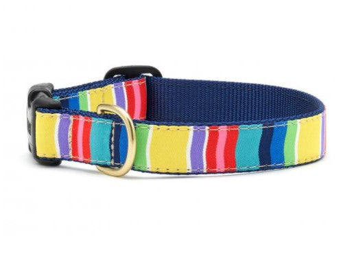 Colorful Stripes Dog Collar