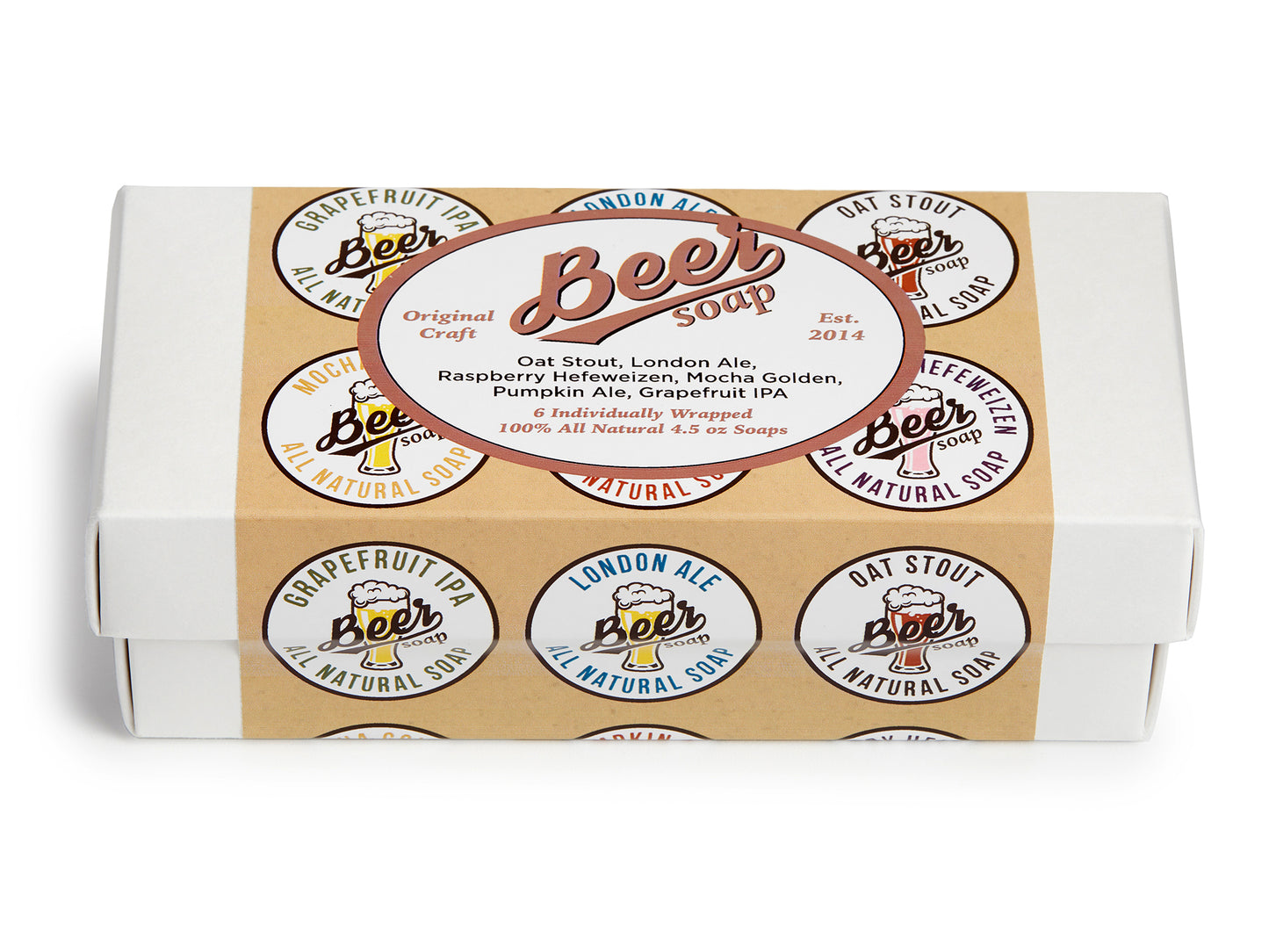Beer Soap Six Pack Gift Box