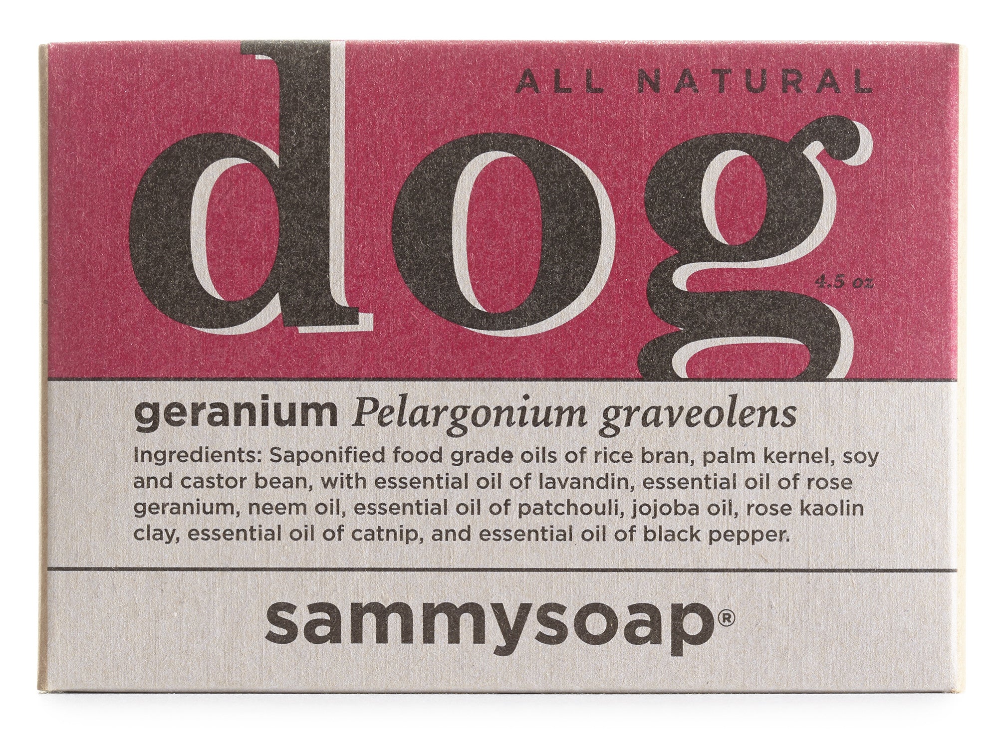 Dog Soap Geranium