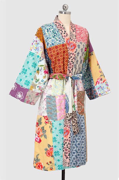 Silk Patchwork Kimono