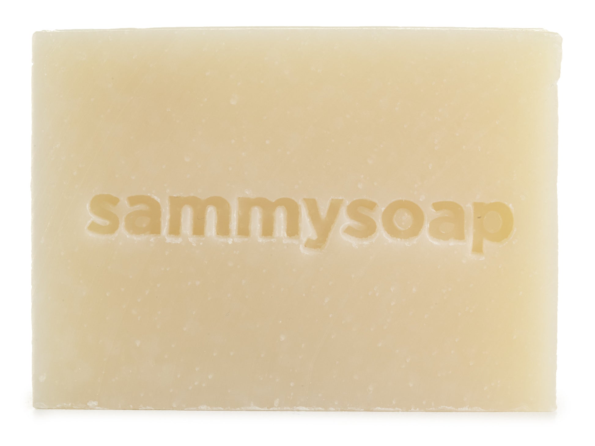 naked or unwrapped white lavender bar