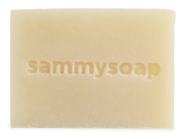 naked or unwrapped white lavender bar